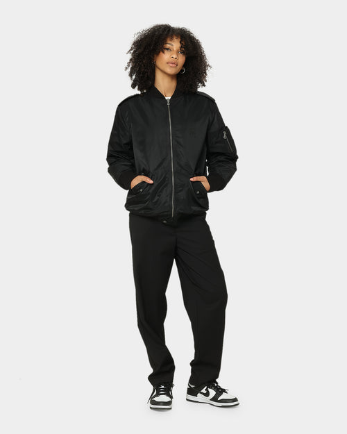 Saint Morta Staten Nylon Bomber Jacket Black