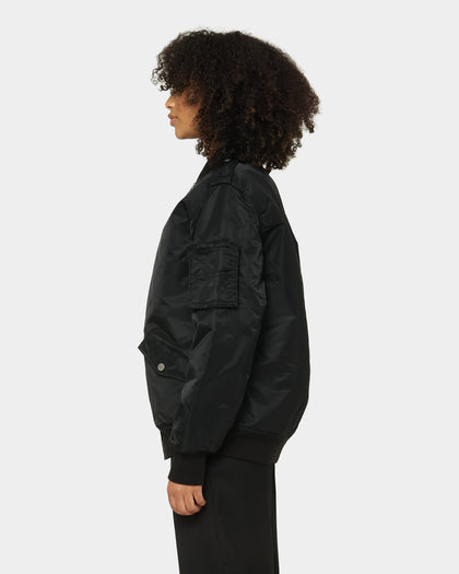 Saint Morta Staten Nylon Bomber Jacket Black