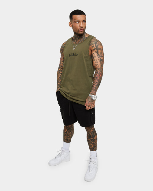 Saint Morta Day Of The Dead Singlet Army Green