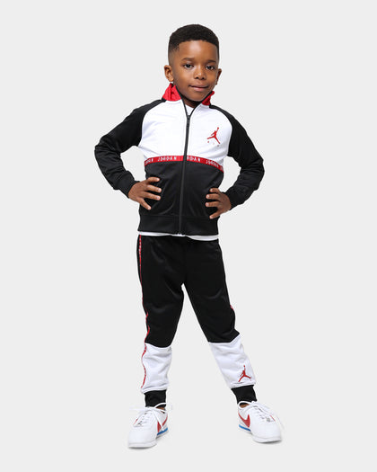 Jordan Kids' Air Logo Tricot Track Set Black