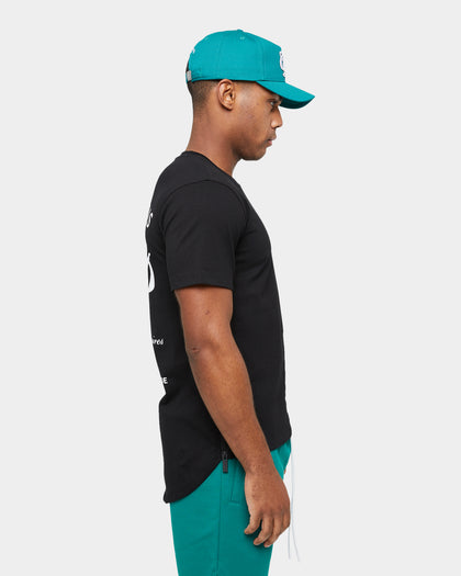 Carre Revolution Zip Drop Tail T-Shirt Black