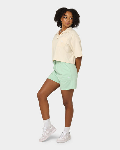 Stussy Women's Woodland Rugby Short Sleeve T-Shirt Cream