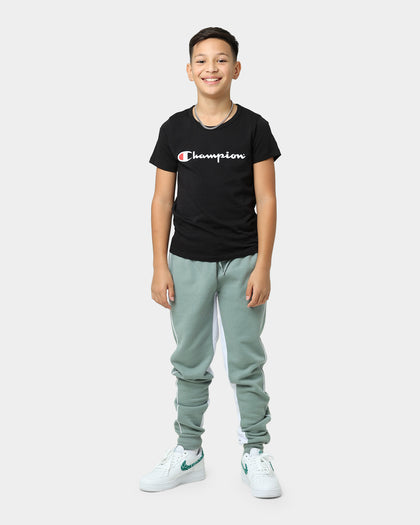 Champion Kids' Script Short Sleeve T-Shirt Black