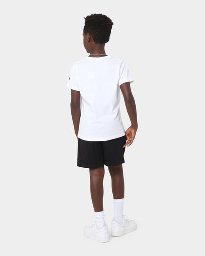 Champion Kid's Script Short Sleeve T-Shirt White