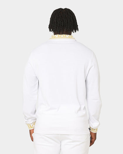Last Kings City Of Angels Long Sleeve Polo Shirt White