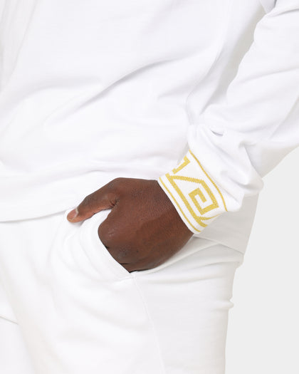 Last Kings City Of Angels Long Sleeve Polo Shirt White