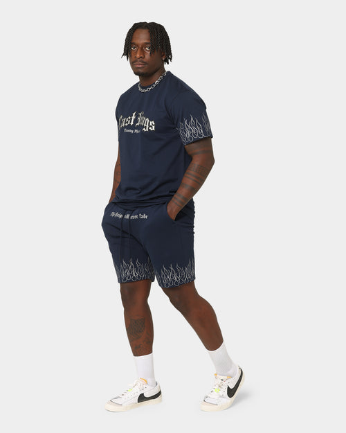 Last Kings Flaming Pharaohs Short Sleeve T-Shirt Navy