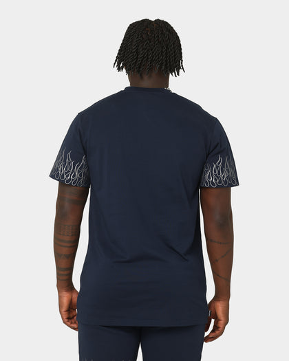 Last Kings Flaming Pharaohs Short Sleeve T-Shirt Navy