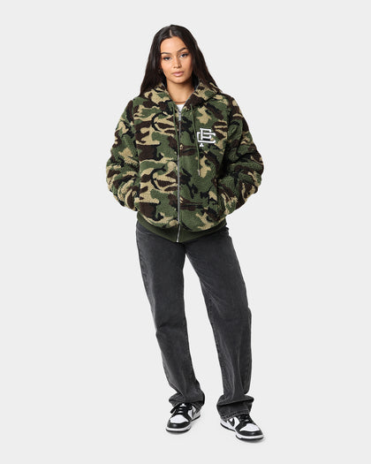 Carre C-Class Polar Fleece Zip Up Jacket Woodland Camo