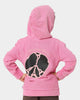 Lil Homme Kids' Peace Classic Hoodie Washed Pink