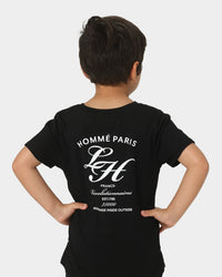 Lil Hommé Kids' Revolution Droptail Short Sleeve T-Shirt Black