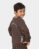 Lil Homme Kids' Worldwide Crewneck Dark Brown