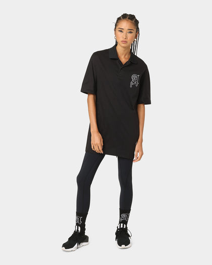 The Anti Order Military Oversized Polo Shirt Black/White
