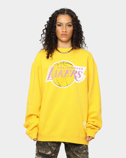 Mitchell & Ness Los Angeles Lakers Vintage Crewneck Faded Yellow