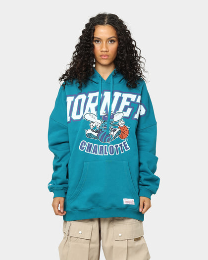Mitchell & Ness Charlotte Hornets XL Arch Hood Faded Teal