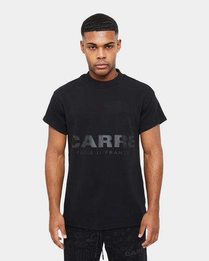 Carre Premium Motion Mockneck T-shirt Black