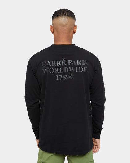 Carre Worldwide Oversized Long Sleeve T-Shirt Black