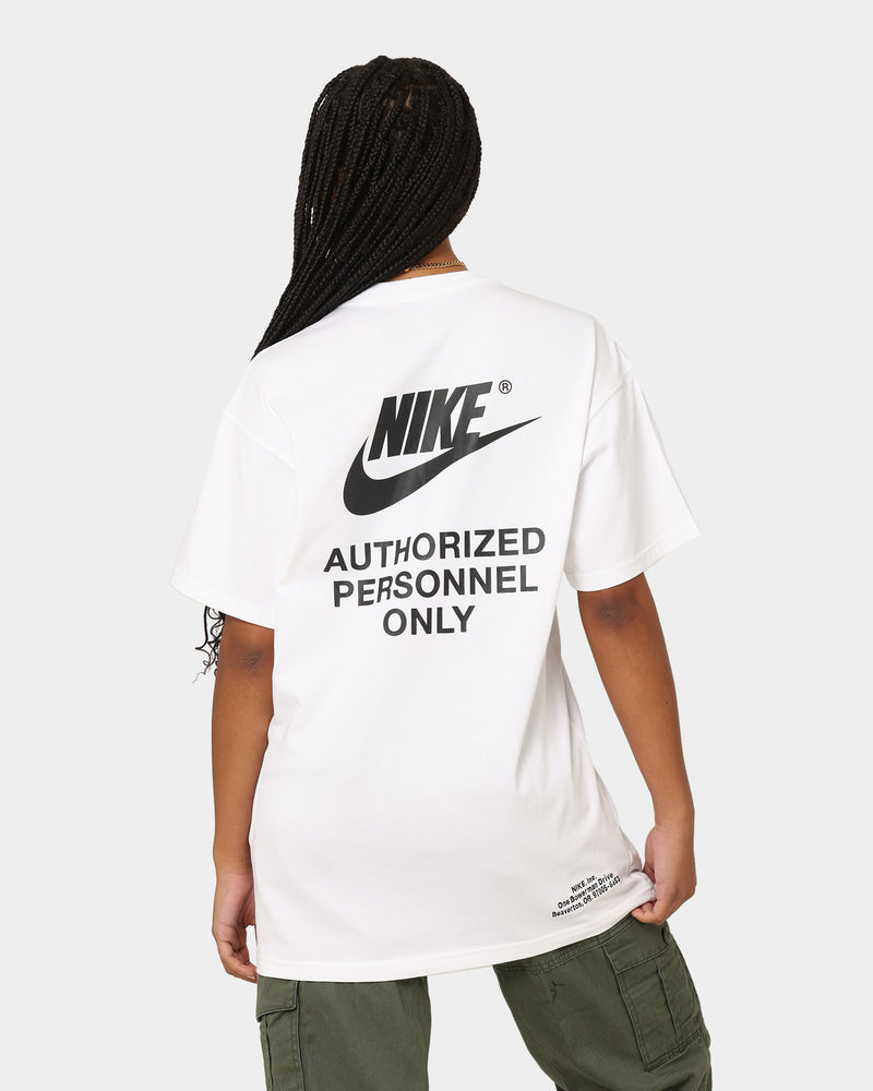 Buy Nike Sportswear Authorized Personnel T-Shirt White with crypto