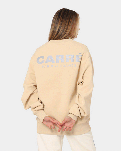 Carre Premium Motion Crewneck Cappuccino/Grey