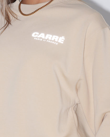 Carre Premium Motion Crewneck Cappuccino/Grey