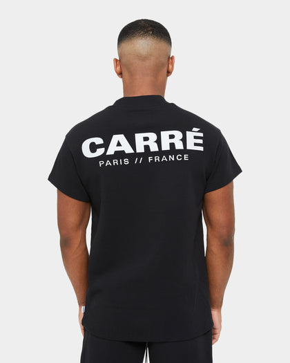 Carre Premium Motion Double Mockneck T-shirt Black