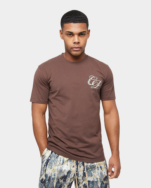 Carre Splatter Logo Classic T-Shirt Dark Brown
