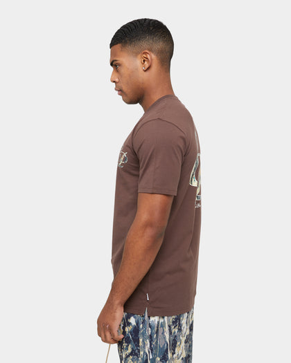 Carre Splatter Logo Classic T-Shirt Dark Brown
