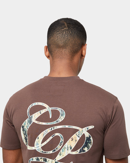 Carre Splatter Logo Classic T-Shirt Dark Brown
