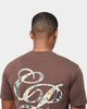 Carre Splatter Logo Classic T-Shirt Dark Brown