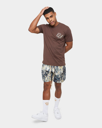 Carre Splatter Logo Classic T-Shirt Dark Brown
