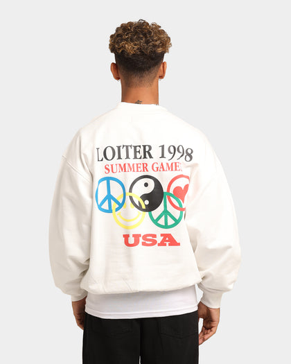 Loiter Tribute Crewneck Off White