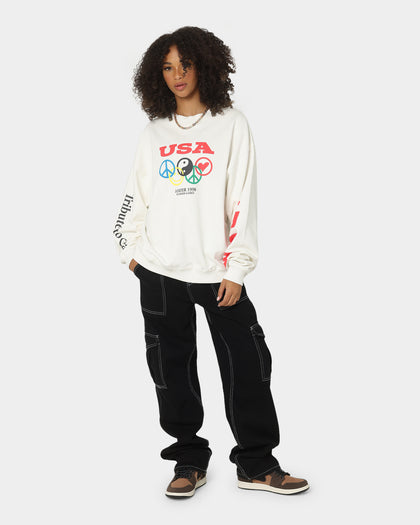 Loiter Tribute Crewneck Off White