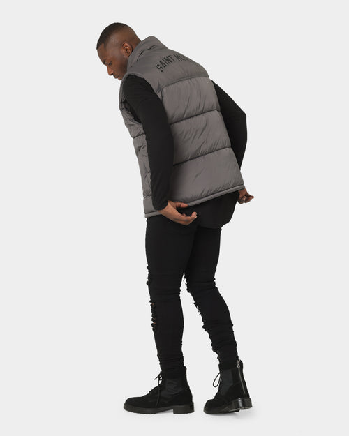 Saint Morta Kingdom Puffer Vest Dark Grey