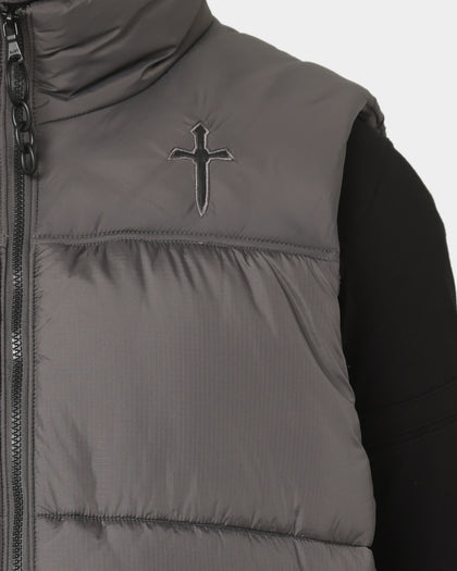 Saint Morta Kingdom Puffer Vest Dark Grey