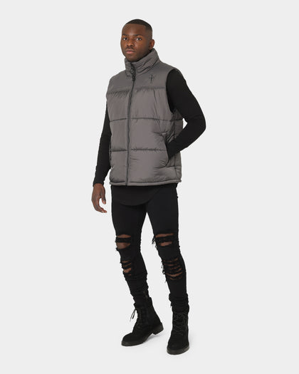 Saint Morta Kingdom Puffer Vest Dark Grey