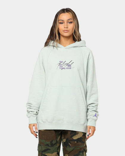 Jordan Flight Heritage French Terry Pullover Hoodie Seafoam