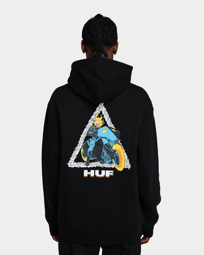 HUF X Marvel Ghost Rider TT Hoodie Black