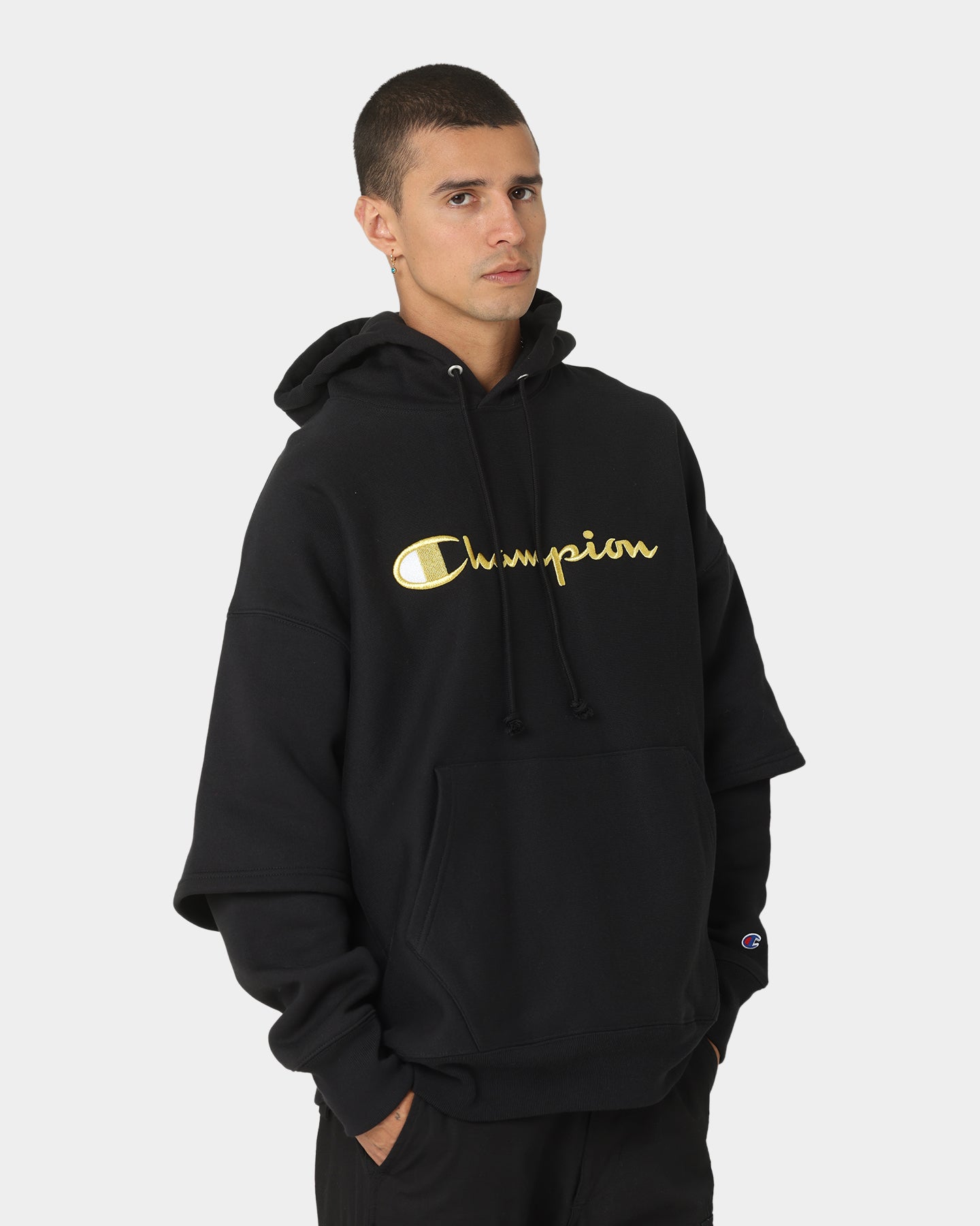 Black Champion Men's Champion Reverse Weave Hoodie Stores