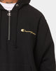 Champion Reverse Weave Quarter Zip Hoodie Black/Gold