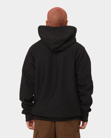Champion Reverse Weave Quarter Zip Hoodie Black/Gold