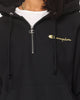 Champion Reverse Weave Quarter Zip Hoodie Black/Gold