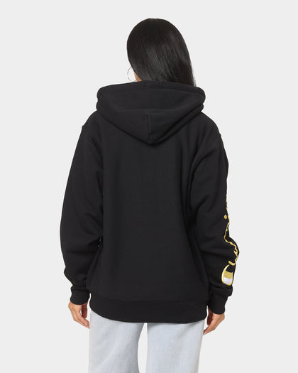 Champion Reverse Weave Quarter Zip Hoodie Black/Gold