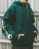 Champion Reverse Weave Quarter Zip Hoodie Midfield Green