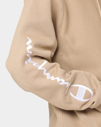 Champion Reverse Weave Quarter Zip Hoodie Country Walnut