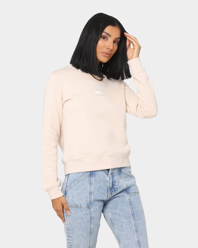 Tommy Jeans Women's Tonal Tommy Crewneck Smooth Stone