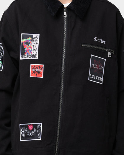 Loiter Patchwork Jacket Black