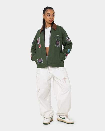 Loiter Patchwork Jacket Green