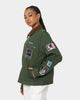 Loiter Patchwork Jacket Green