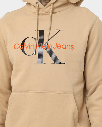 Calvin Klein Monogram Hoodie Tawny Sand/Black