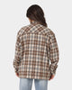 XXIII Soren Plaid Bomber Jacket Brown